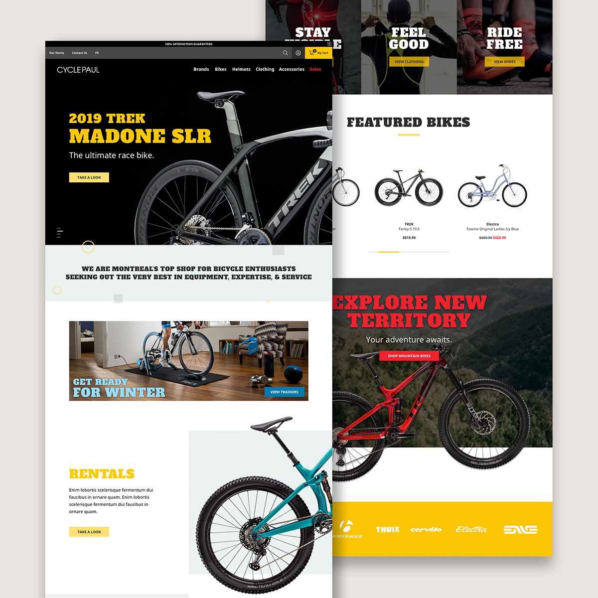 CYCLEPAUL homepage redesign