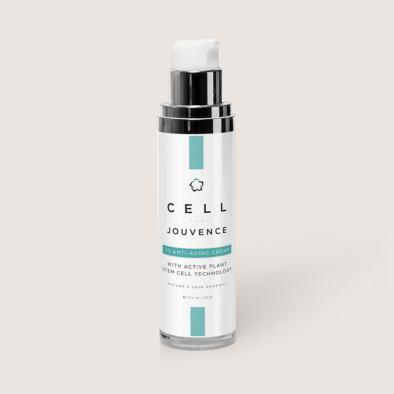 Cell Jouvence airless bottle label