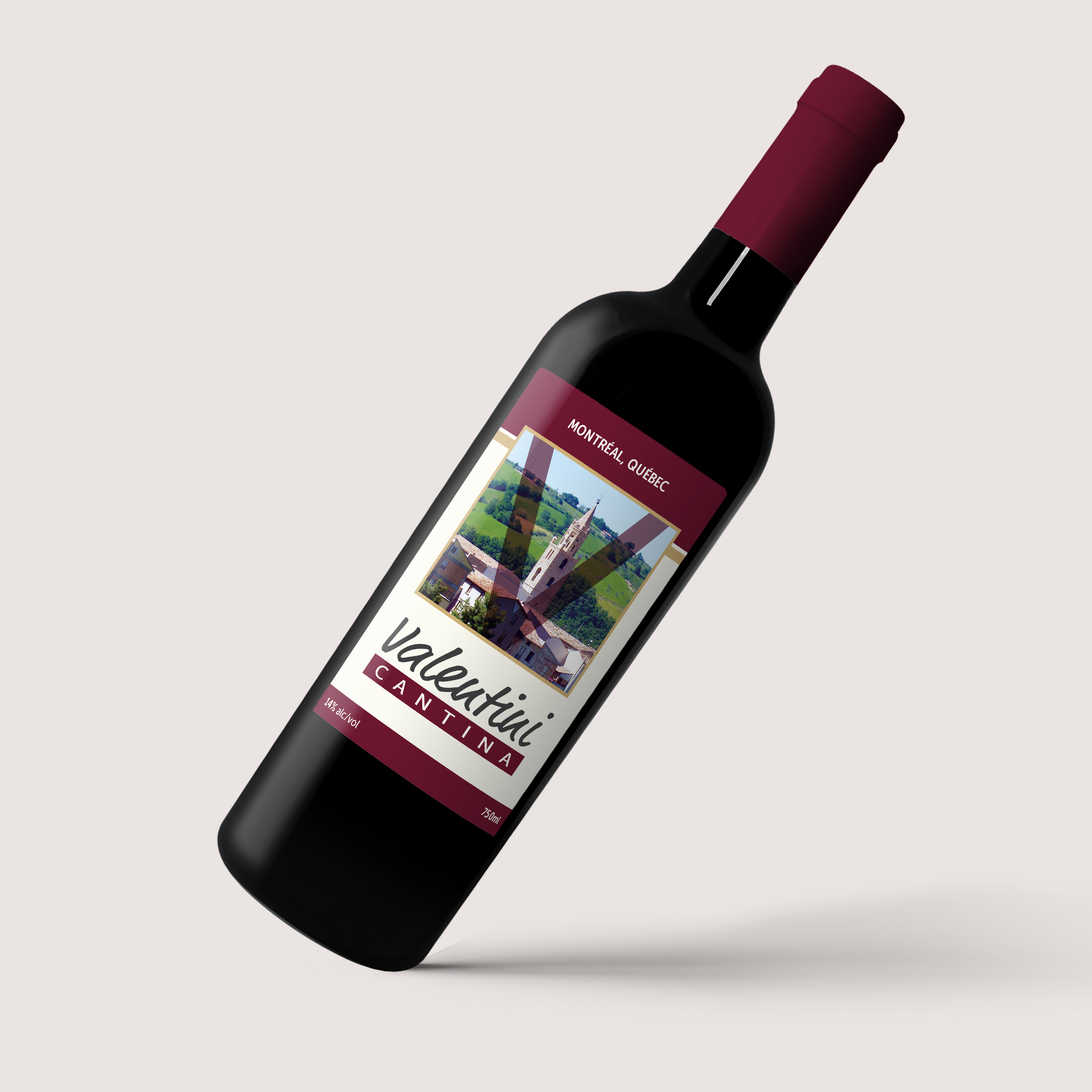 Valentini Cantina wine bottle label